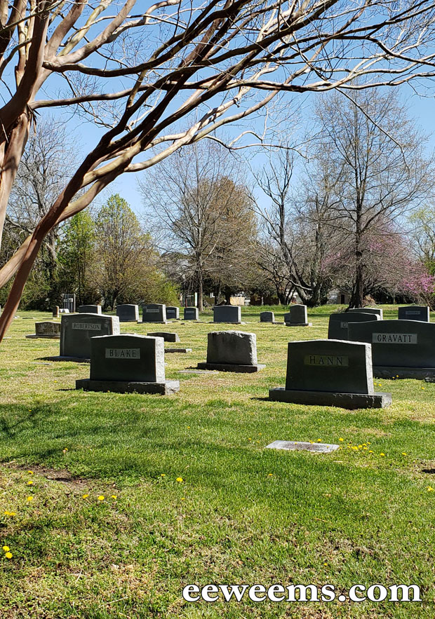 Gravestone Marker in Weems Virginia cemetery 5