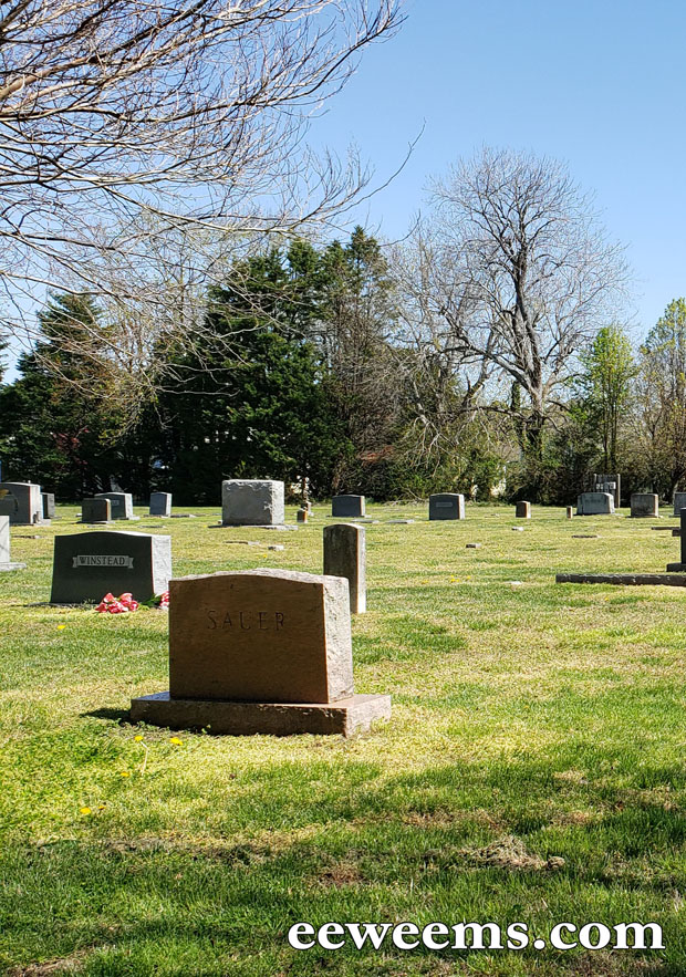 Gravestone Marker in Weems Virginia cemetery 9