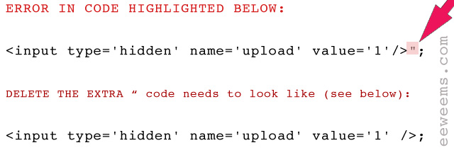 Dreamweaver Error Code