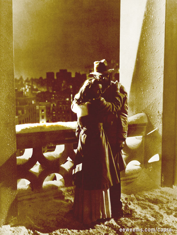 The rooftop suicide scene from MEET JOHN DOE Meet John Doe