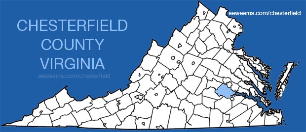 Chesterfield County Virginia Map