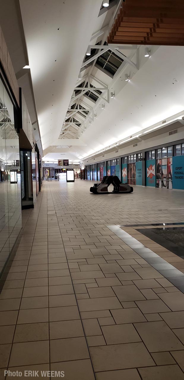 Inside the Chesterfield Mall in Chesterfield