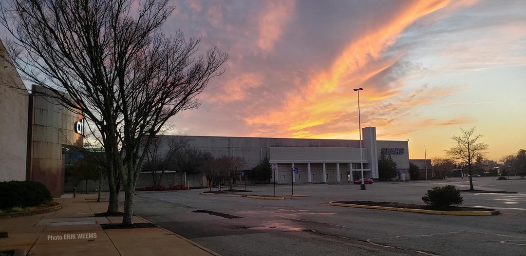 Sunset over the Sears Mall Store