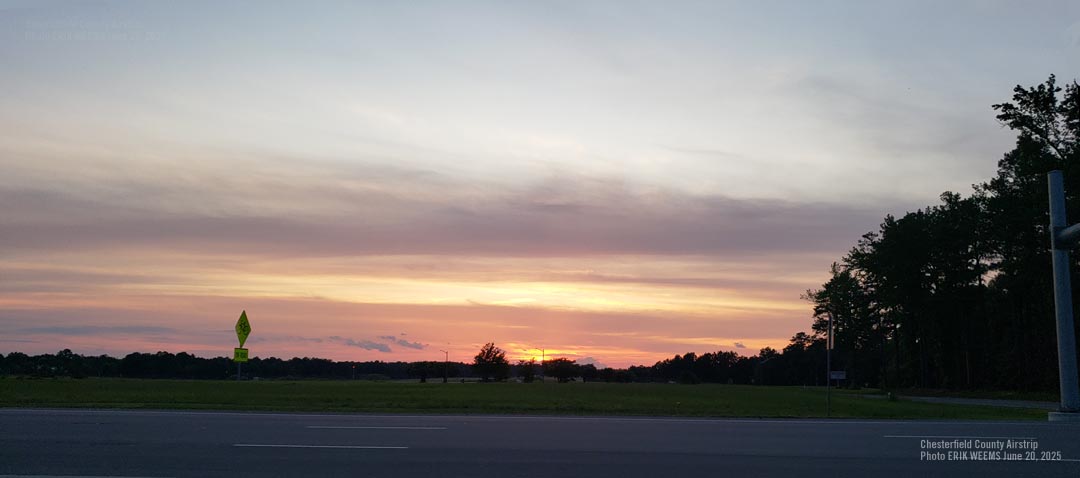 Airstrip Sunset Colors Chesterfield
