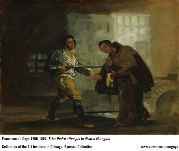 Goya - Sequential art - Friar Pedro defeats the bandit El Maragato - frame 2