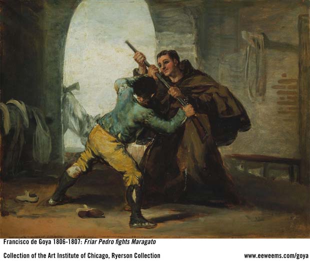 Goya - Sequential art - Friar Pedro defeats the bandit El Maragato - frame 3