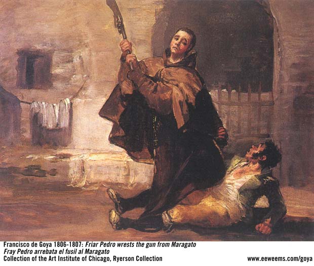 Goya - Sequential art - Friar Pedro defeats the bandit El Maragato - frame 4