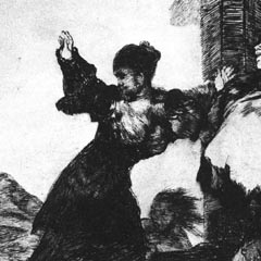 Plate 11 - folly of poverty by Goya