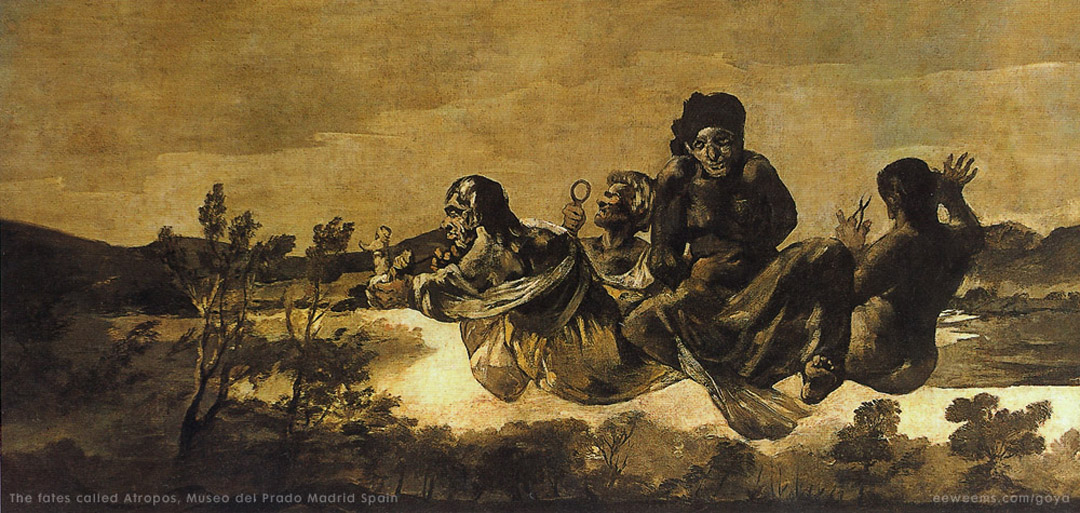 Atropos or The Fates by Goya