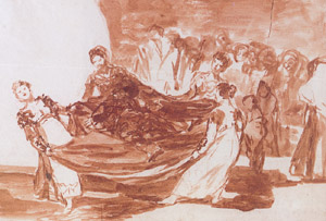 Goya wash drawing