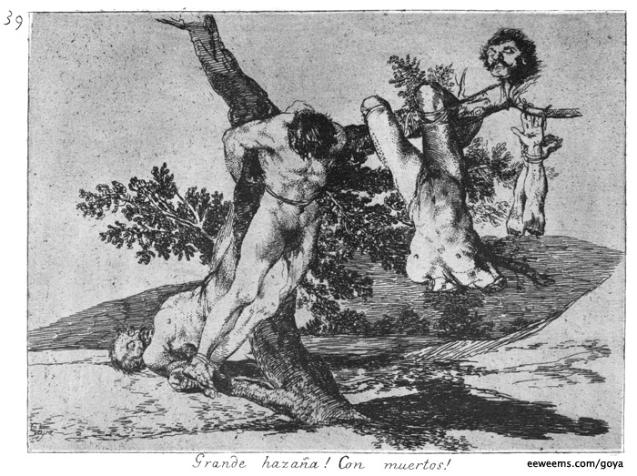 Great Deeds Against the Dead Plate 39 Goya