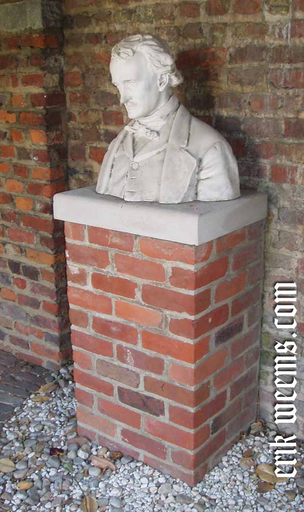 Portrait bust of Edgar Allan Poe