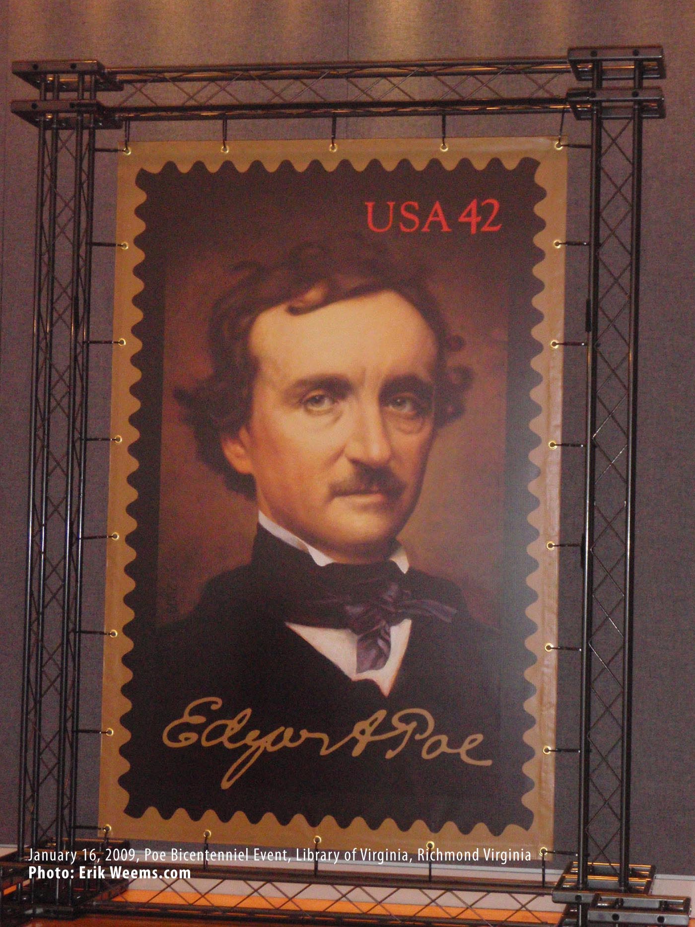 Portrait 2009 stamp bicentenniel Michael Deas