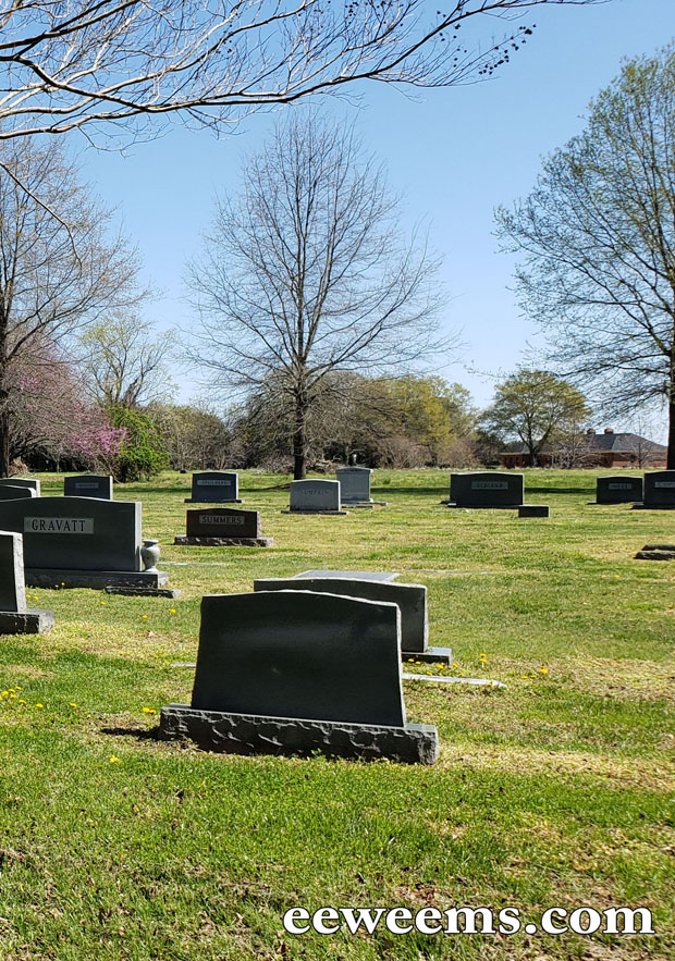 Gravestone Marker in Weems Virginia cemetery 6