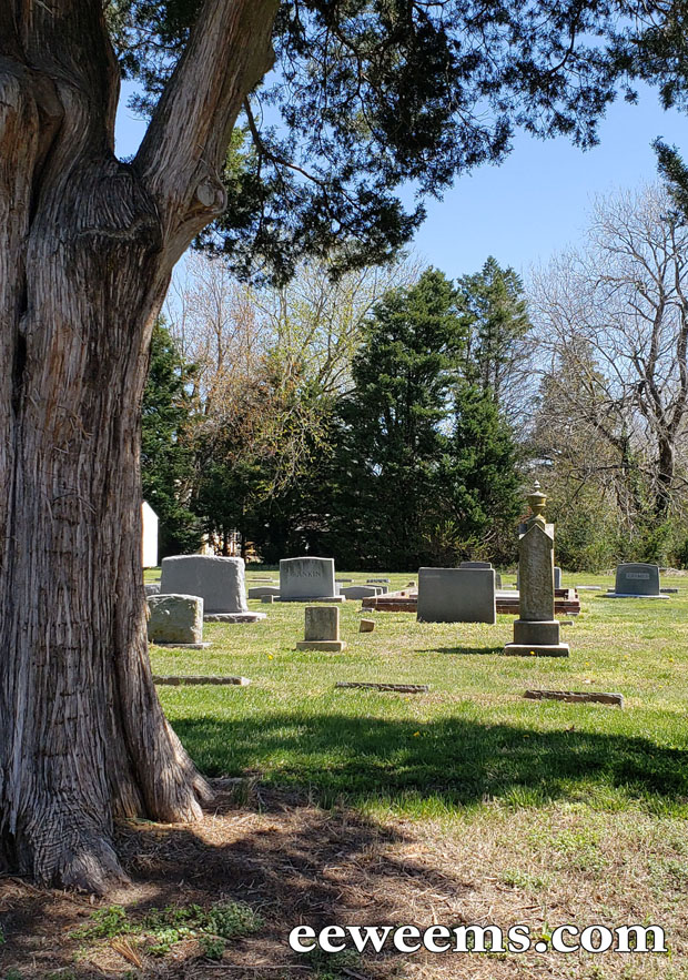 Gravestone Marker in Weems Virginia cemetery 7
