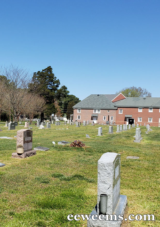 Gravestone Marker in Weems Virginia cemetery 8