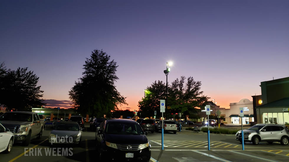 Chesterfield Parking Lot Sunset