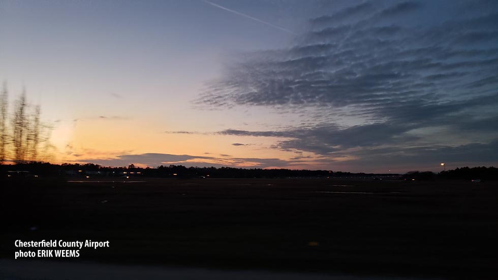 Chesterfield Airport Sunset