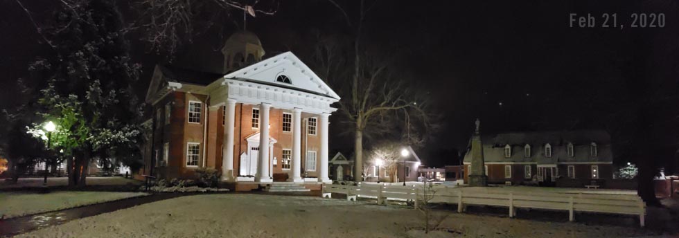 Courthouse in the Snow in Chesterfield