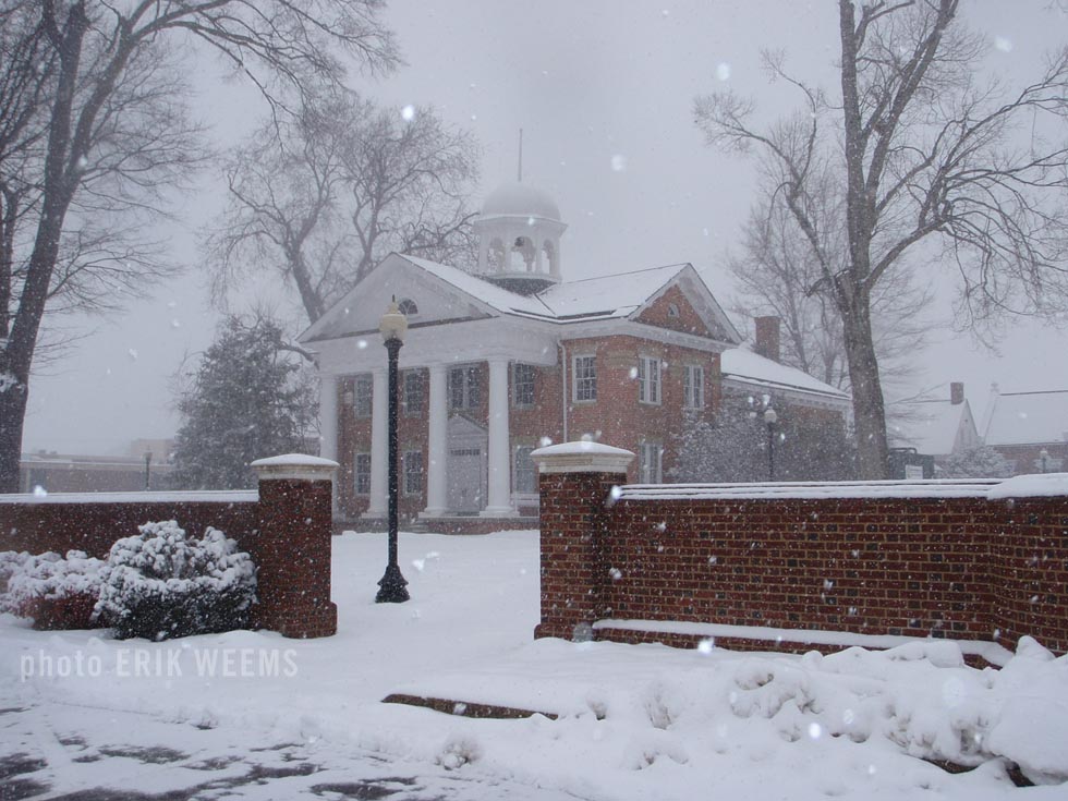 Chesterfield County Courthouse - in the snow
