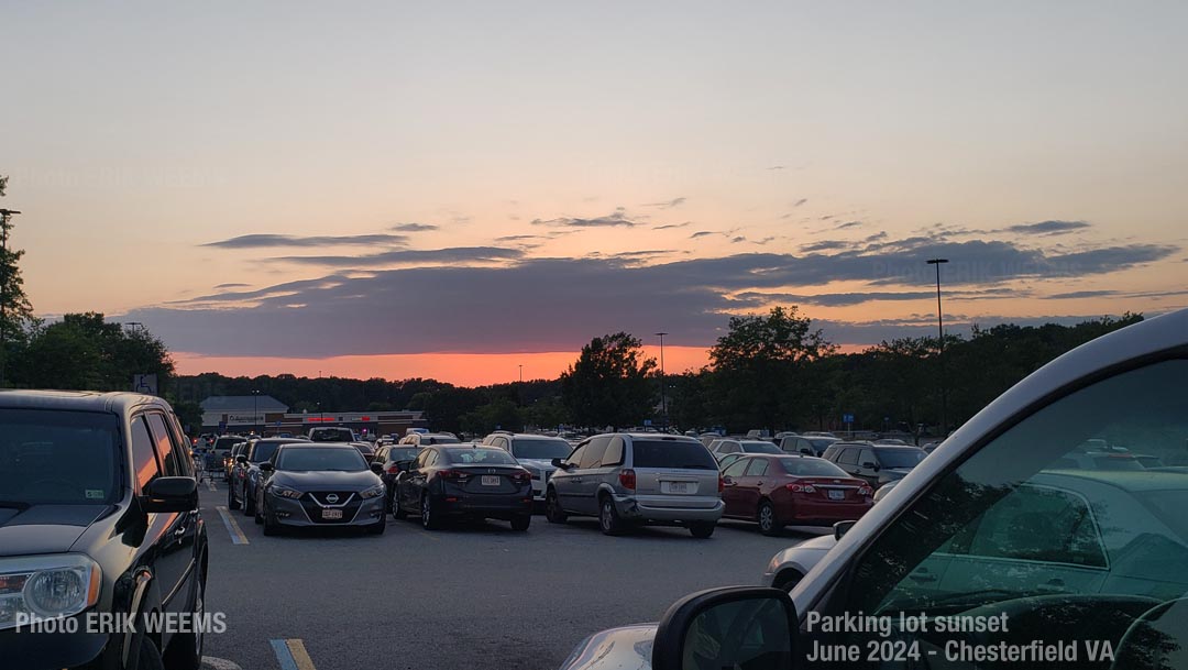 Parking Lot sunset - Chesterfield County