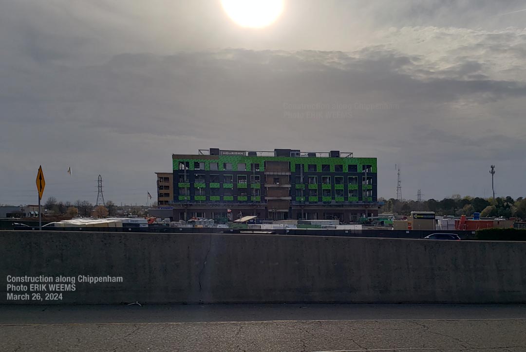 Apartment construction off Chippenham highway in Chesterfield