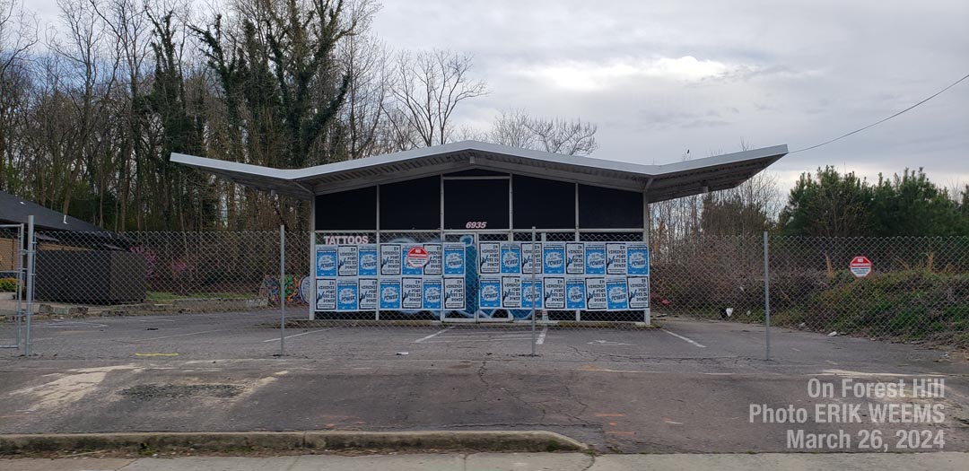 Tattoo shop for demolition on Forest Hill Road