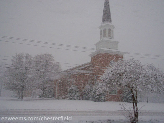 Snow Storm in Chesterfield