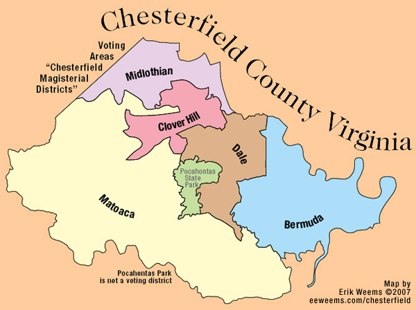 Chesterfield Magisterial Districts