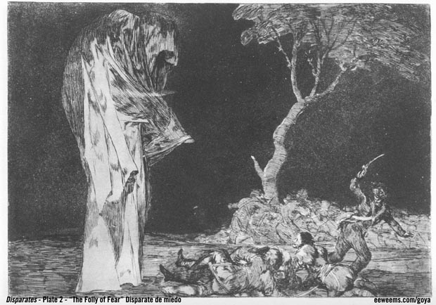 Goya Disparate Plate 2 Foly of Foolishness