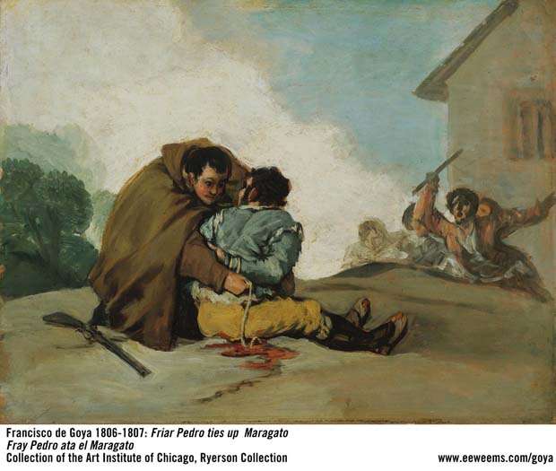 Goya - Sequential art - Friar Pedro defeats the bandit El Maragato - frame 6