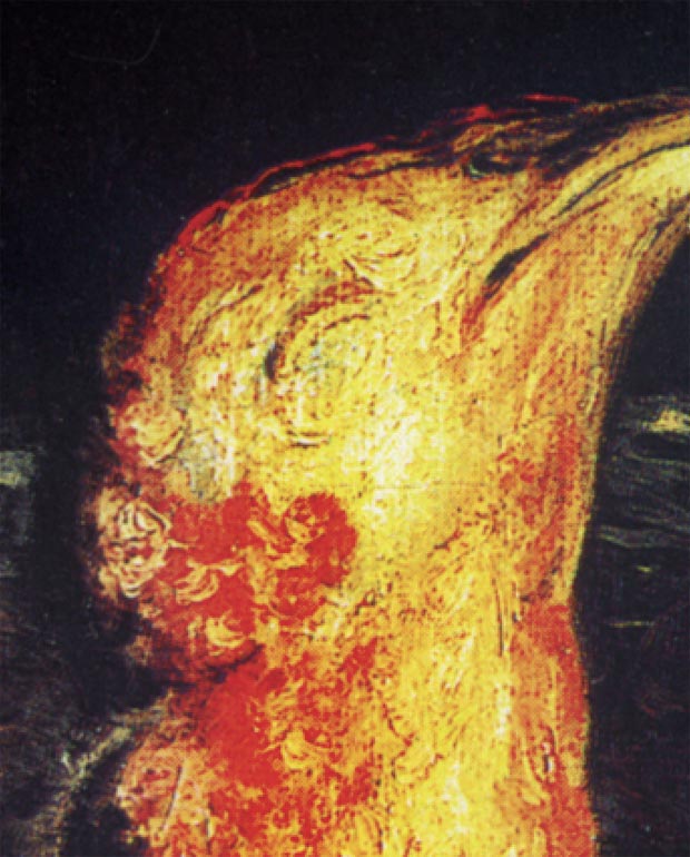 Goya graphism - bearded man - profile