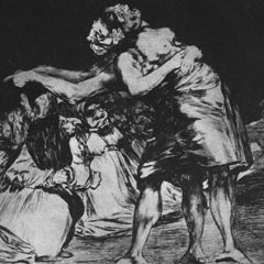 Plate 7 - Matriomny as a 2 headed monster by Goya