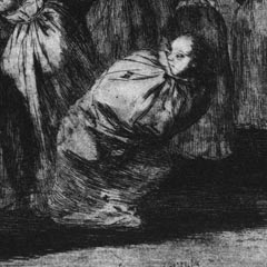 Plate 8 - People in sacks by Goya