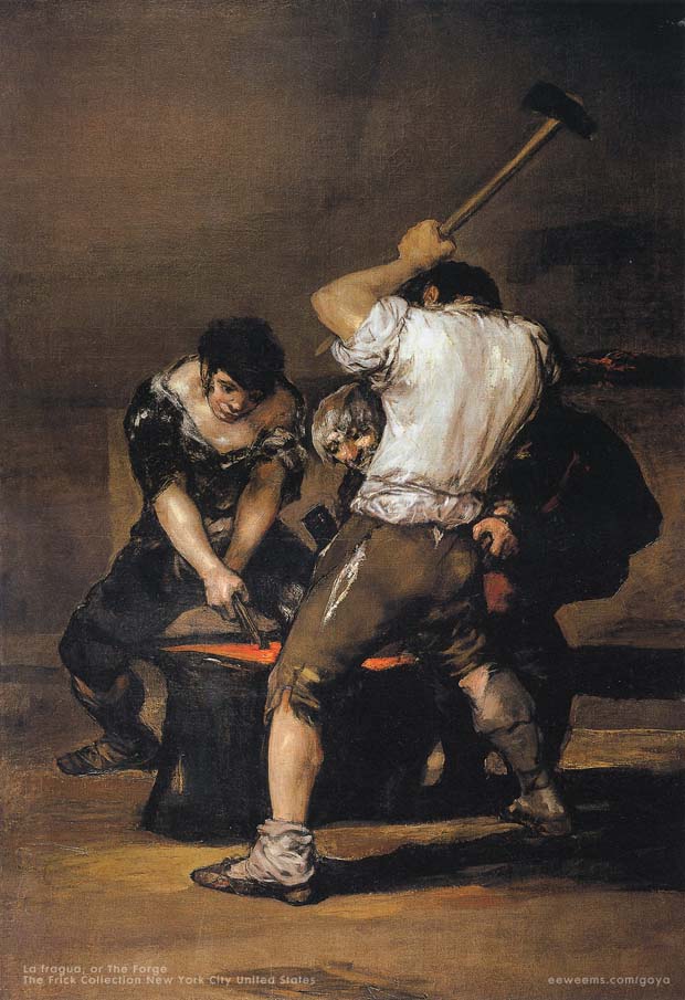 The Forge by Goya
