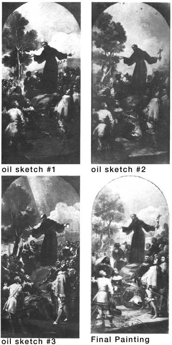 Goya Oil Sketches for San Bernardino
