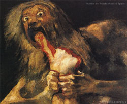 Satutrn Painting Goya Detail