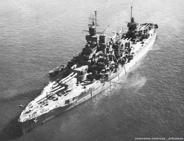 uss arkansas 1945