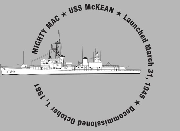 USS McKean Rancher Silouhette